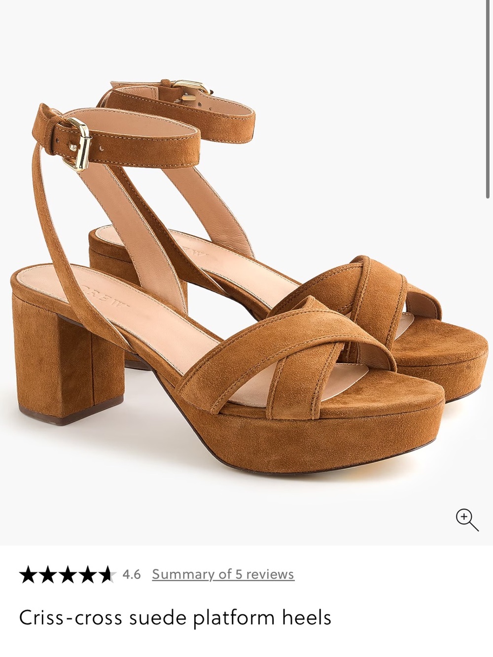 J Crew criss cross suede sandals platform sandals size 6.5